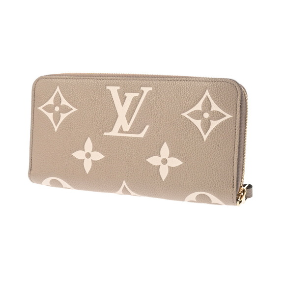 Louis Vuitton Bicolor Empreinte Zippy Wallet Tourtrail Creme Long - Picture 2 of 15